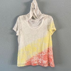 3/$15 Style & Co Hooded Blouse L